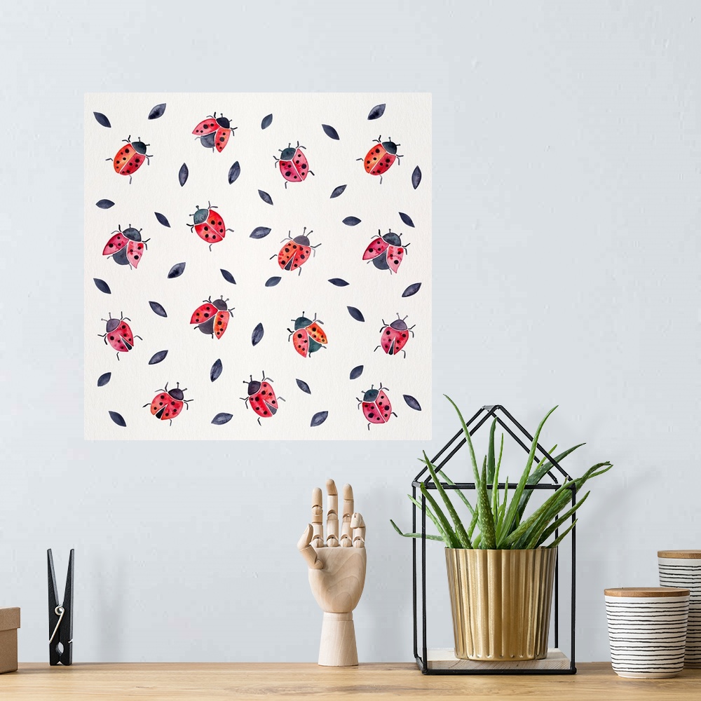 A bohemian room featuring Lady Bugs