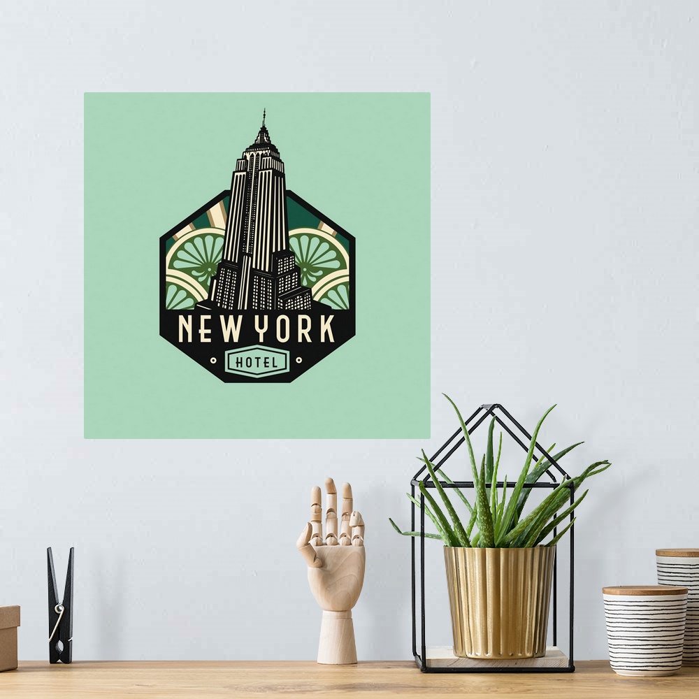 A bohemian room featuring New York - Green