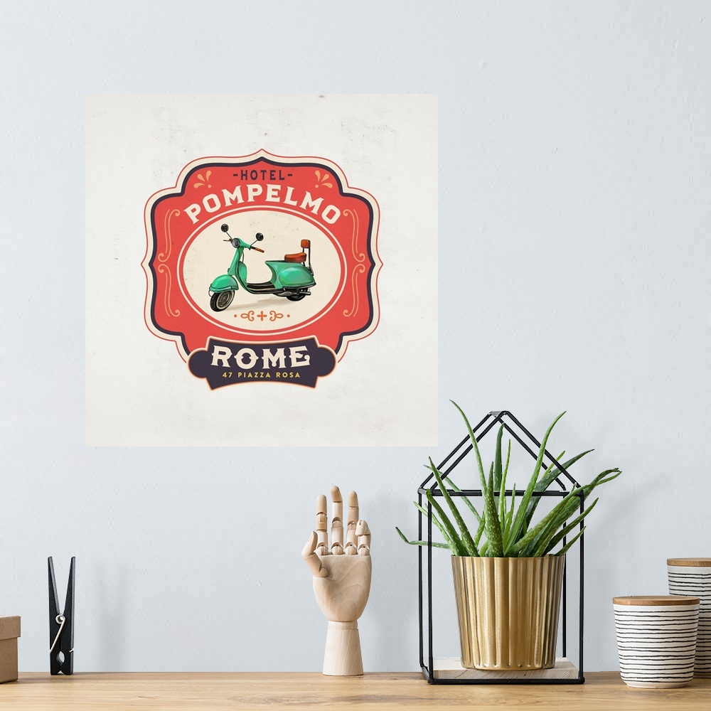 A bohemian room featuring Rome