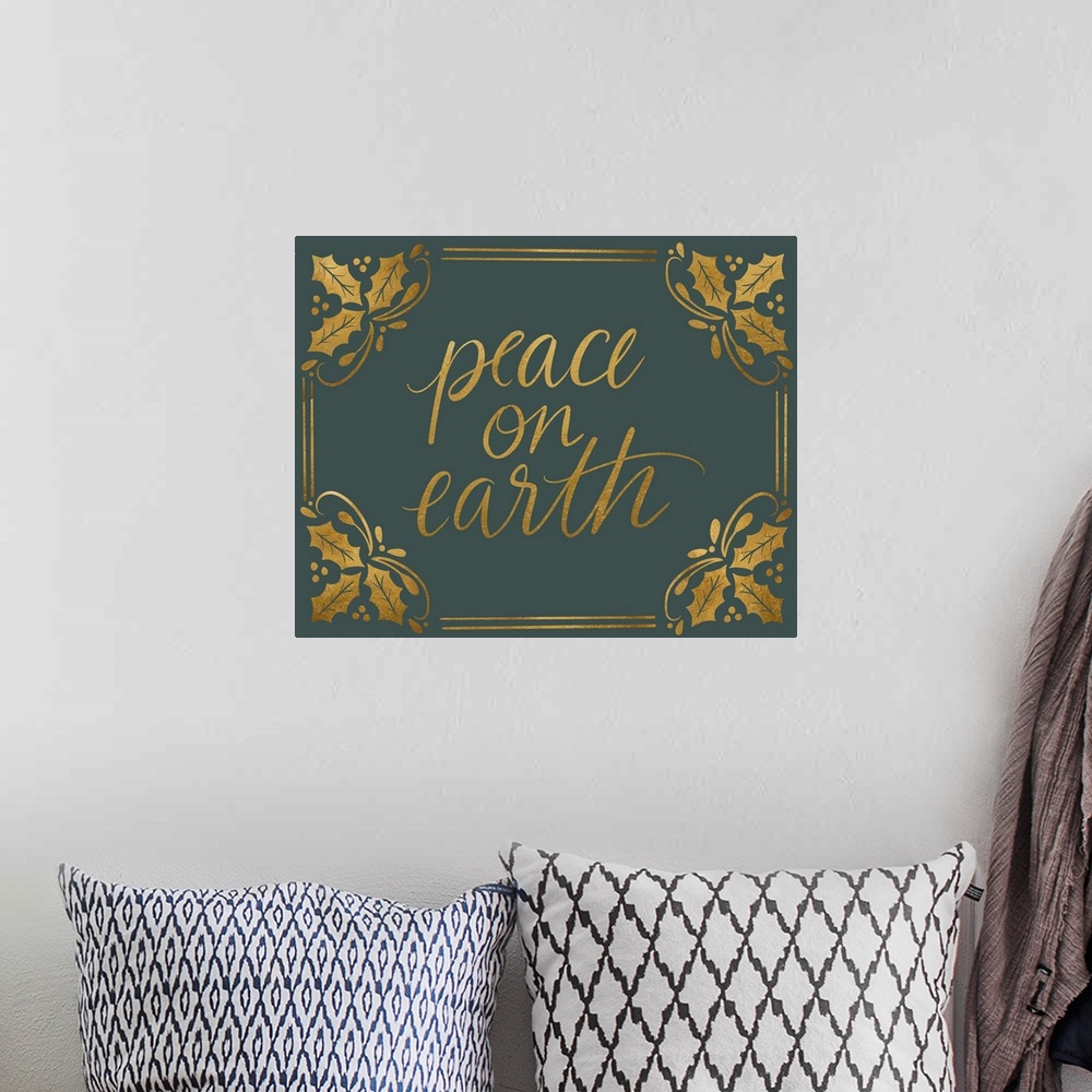 A bohemian room featuring Victorian Christmas - Foil Peace On Earth
