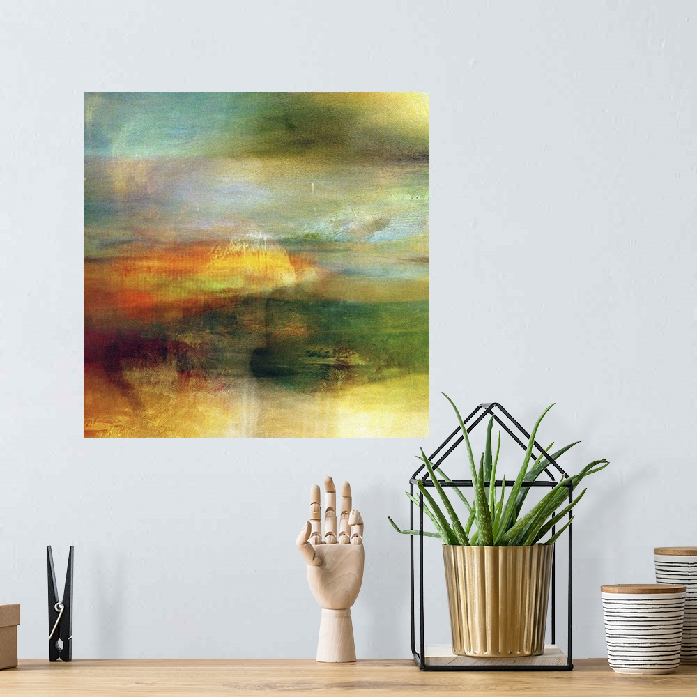 A bohemian room featuring Blurry Landscape