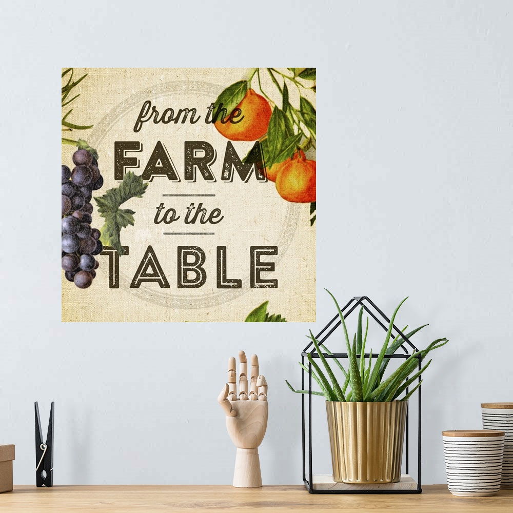 A bohemian room featuring From the Farm to the Table