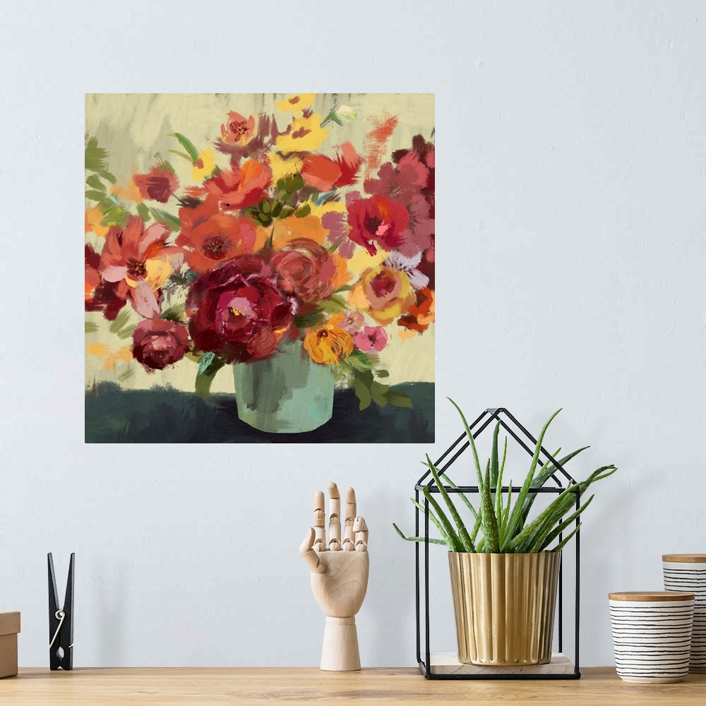 A bohemian room featuring Flowers In Vase