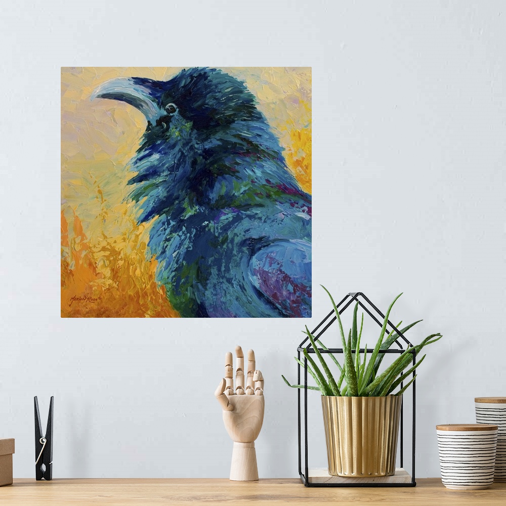 A bohemian room featuring Raven Study