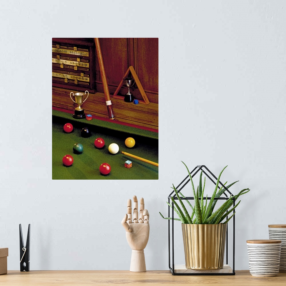 A bohemian room featuring Snooker