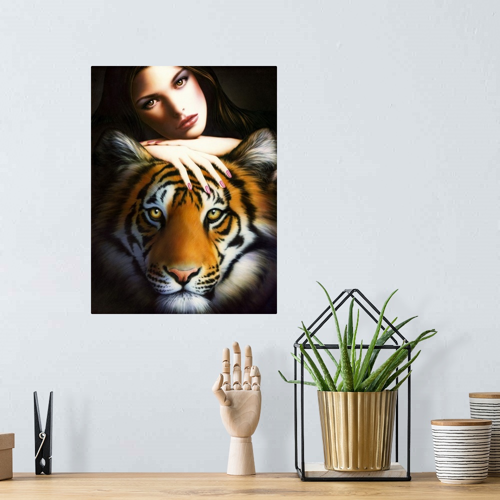 A bohemian room featuring Tiger And Girl