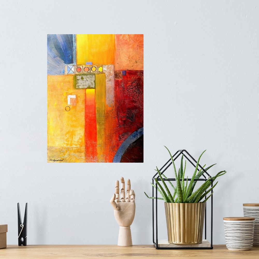 A bohemian room featuring Abstract 67