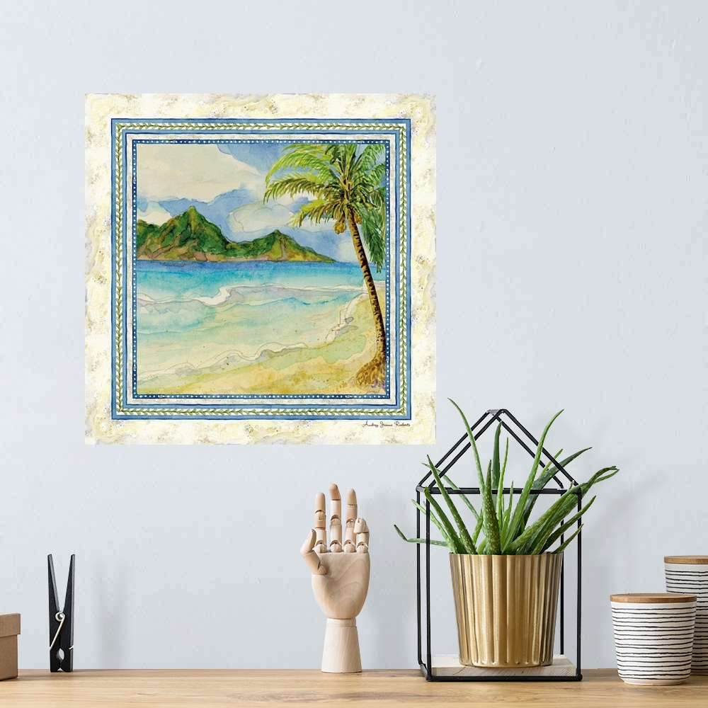 A bohemian room featuring Beach and Palm