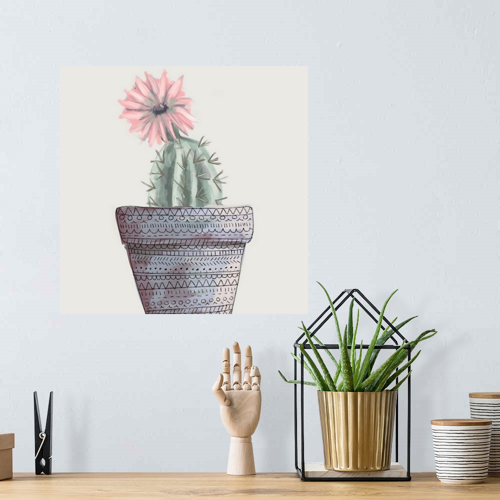 A bohemian room featuring Cactus 3