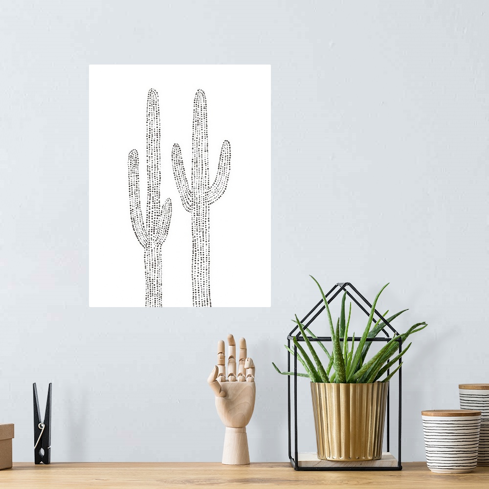 A bohemian room featuring Cactus Duo