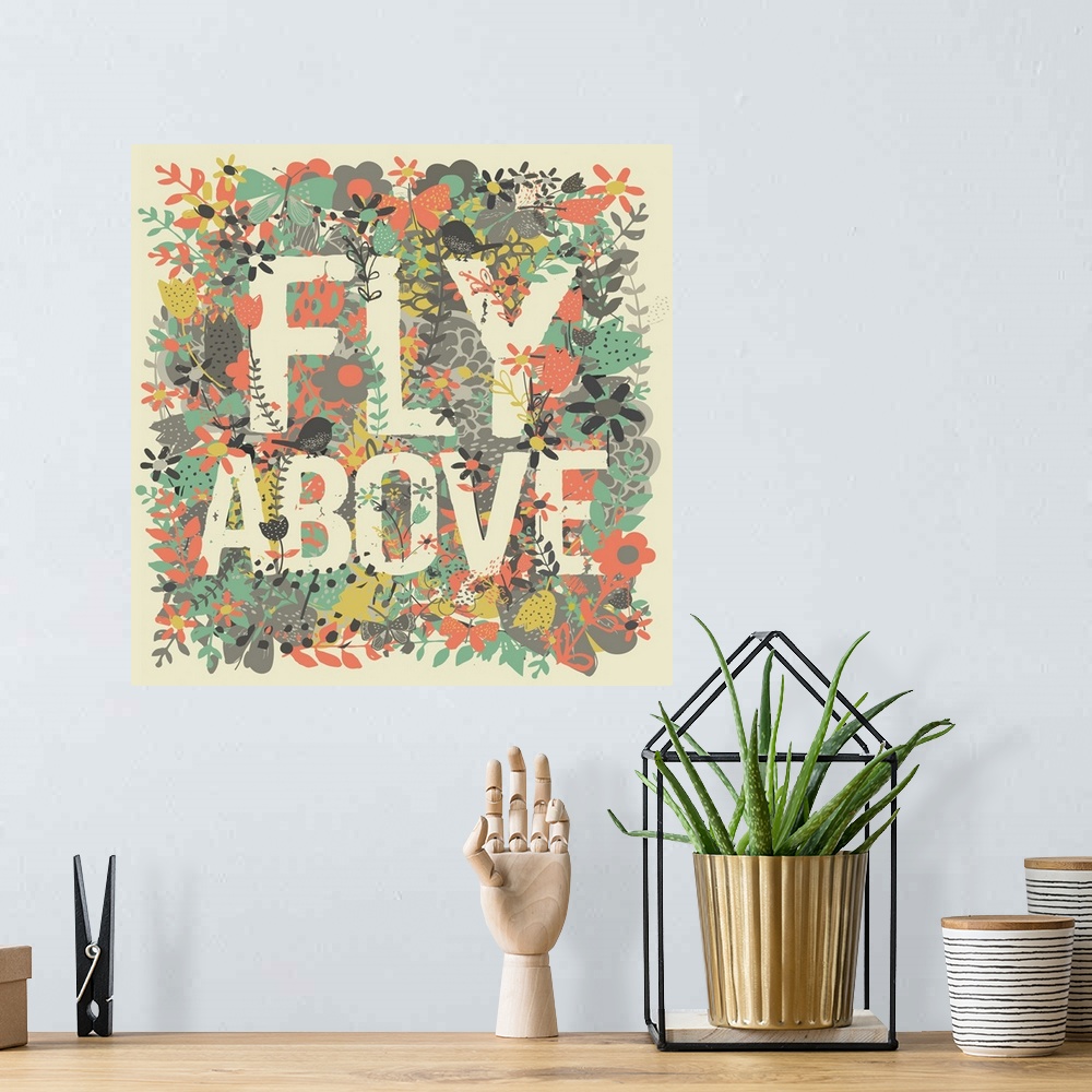 A bohemian room featuring Fly Above