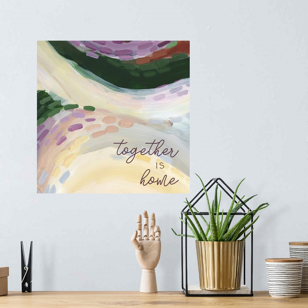A bohemian room featuring French Countryside Abstracts 8