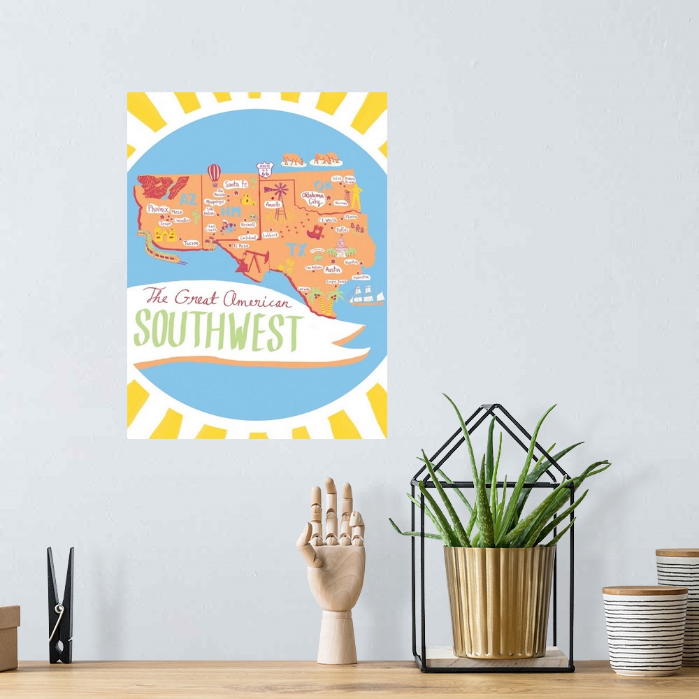 A bohemian room featuring Southwest