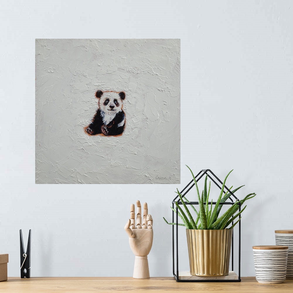A bohemian room featuring Little Panda - Children's Art