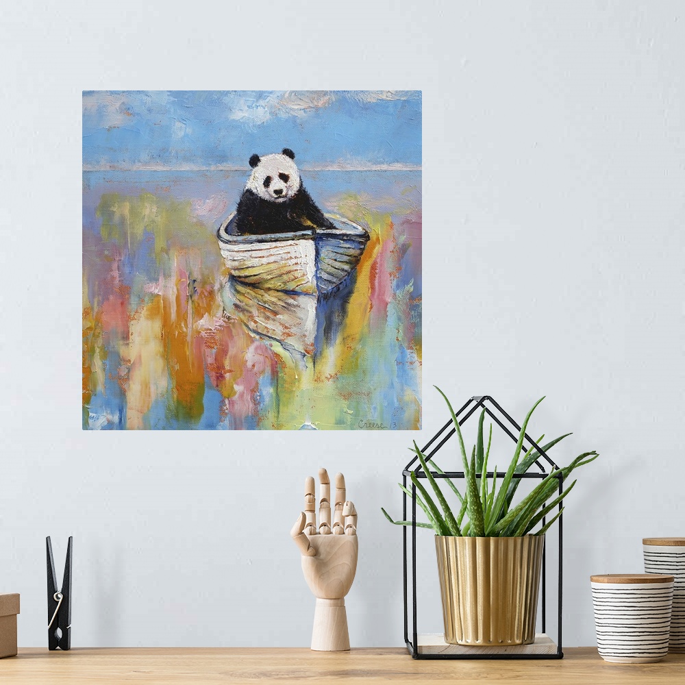 A bohemian room featuring Panda