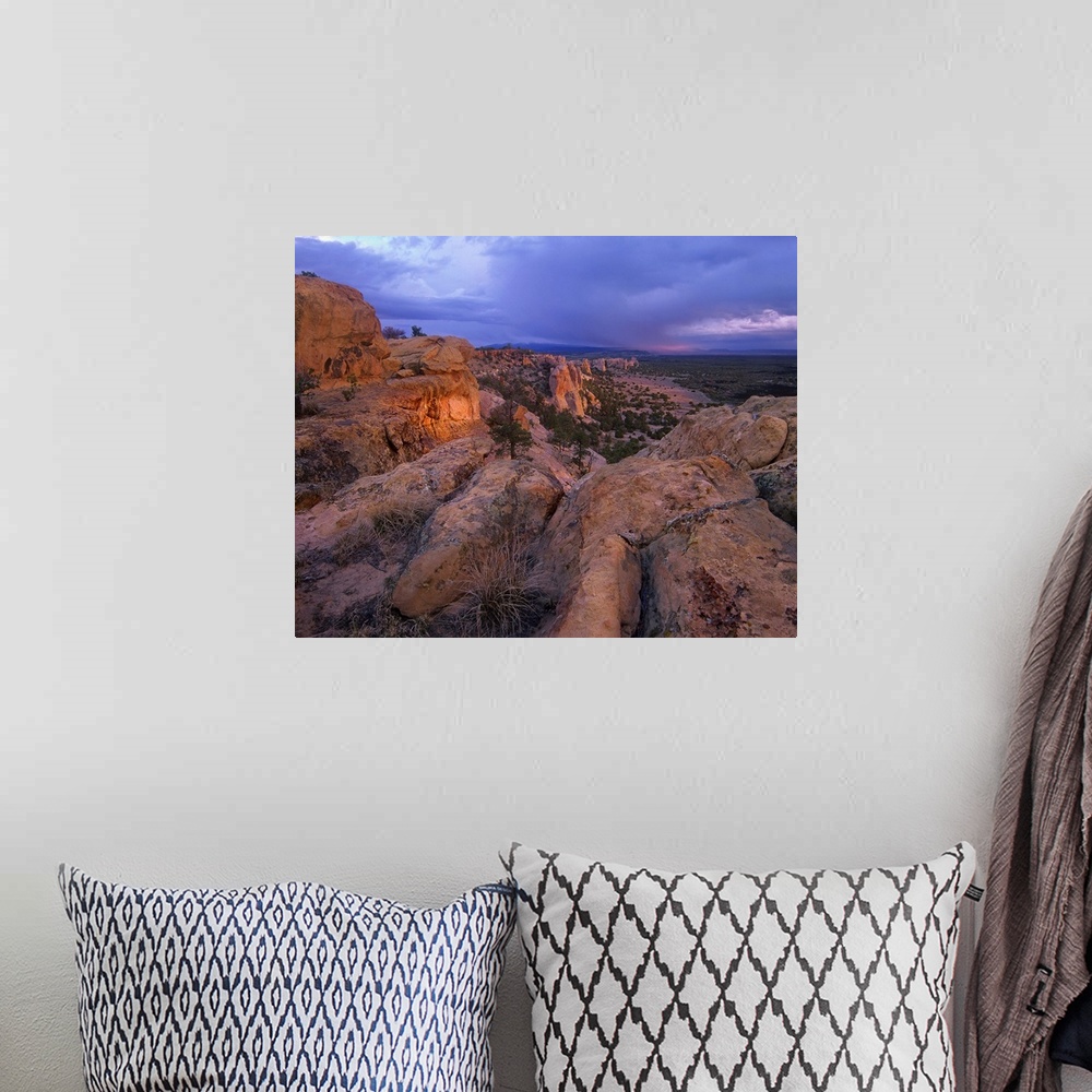 A bohemian room featuring Rocky outcroppings in El Malpais National Monument, New Mexico