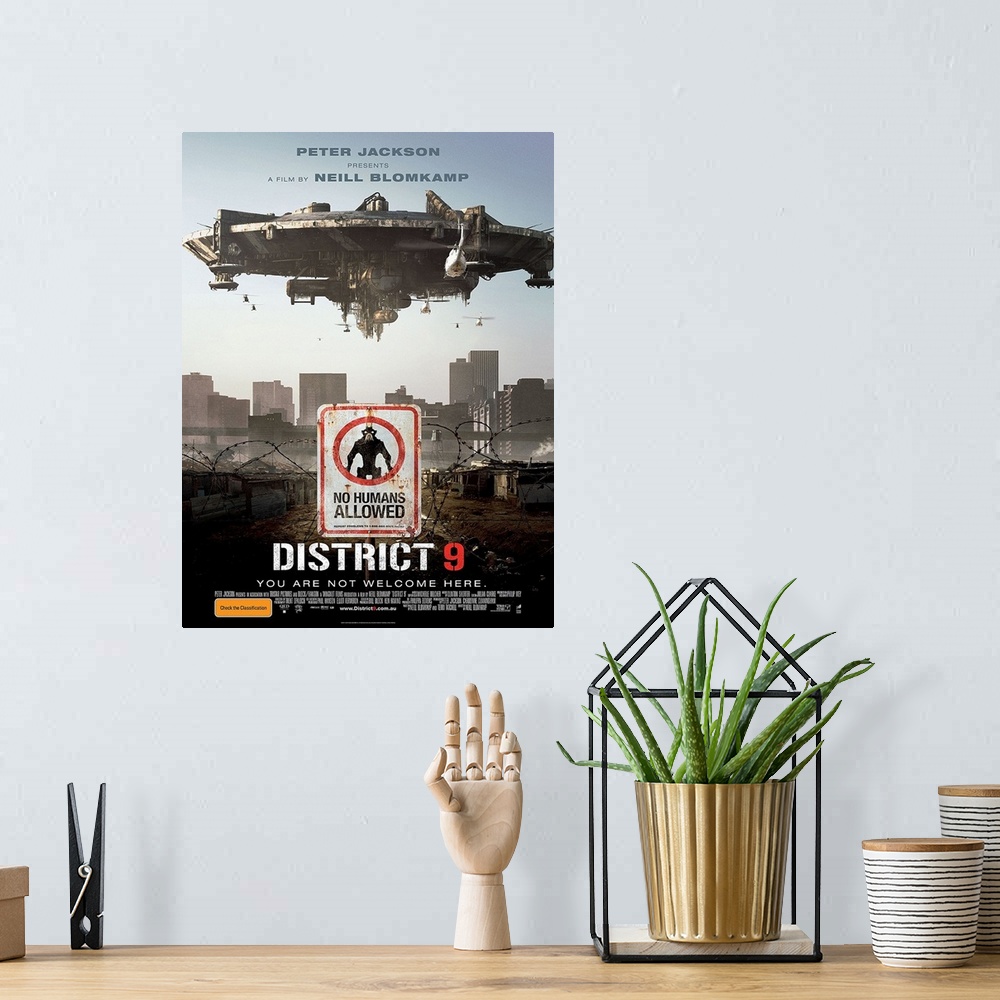A bohemian room featuring District 9 - Movie Poster - Australian