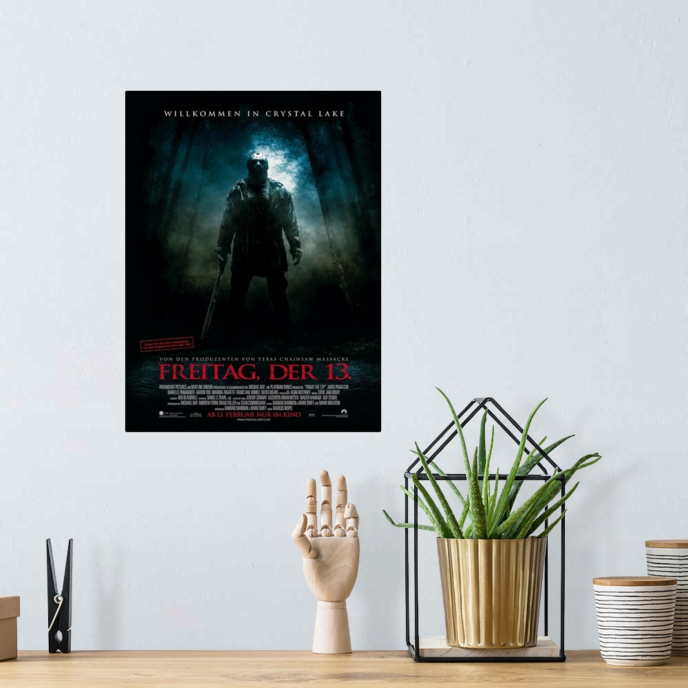 A bohemian room featuring Friday the 13th - Movie Poster - German