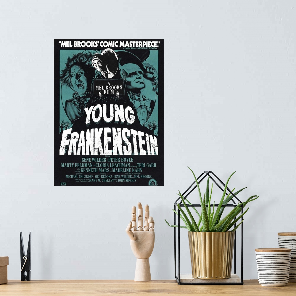 A bohemian room featuring Young Dr. Frankenstein (Wilder), a brain surgeon, inherits the family castle back in Transylvania...