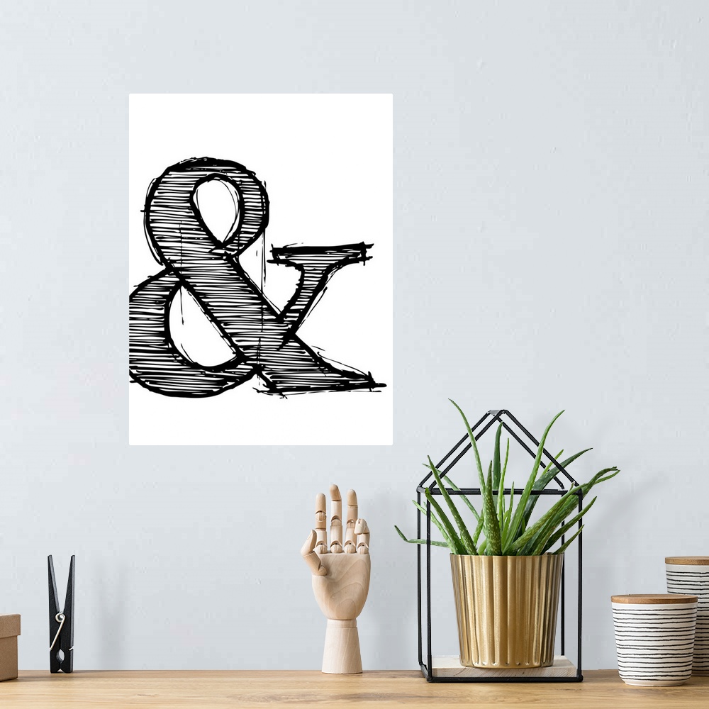 A bohemian room featuring Ampersand Poster I