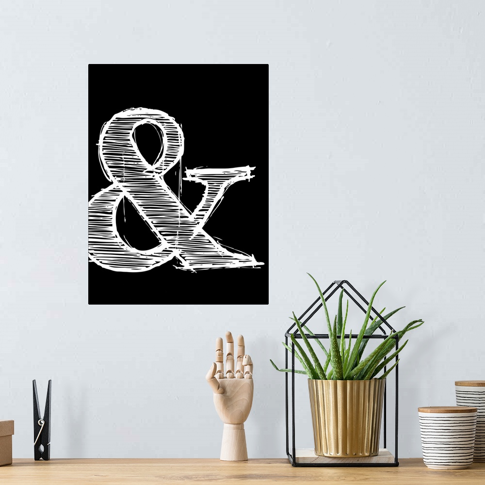 A bohemian room featuring Ampersand Poster II