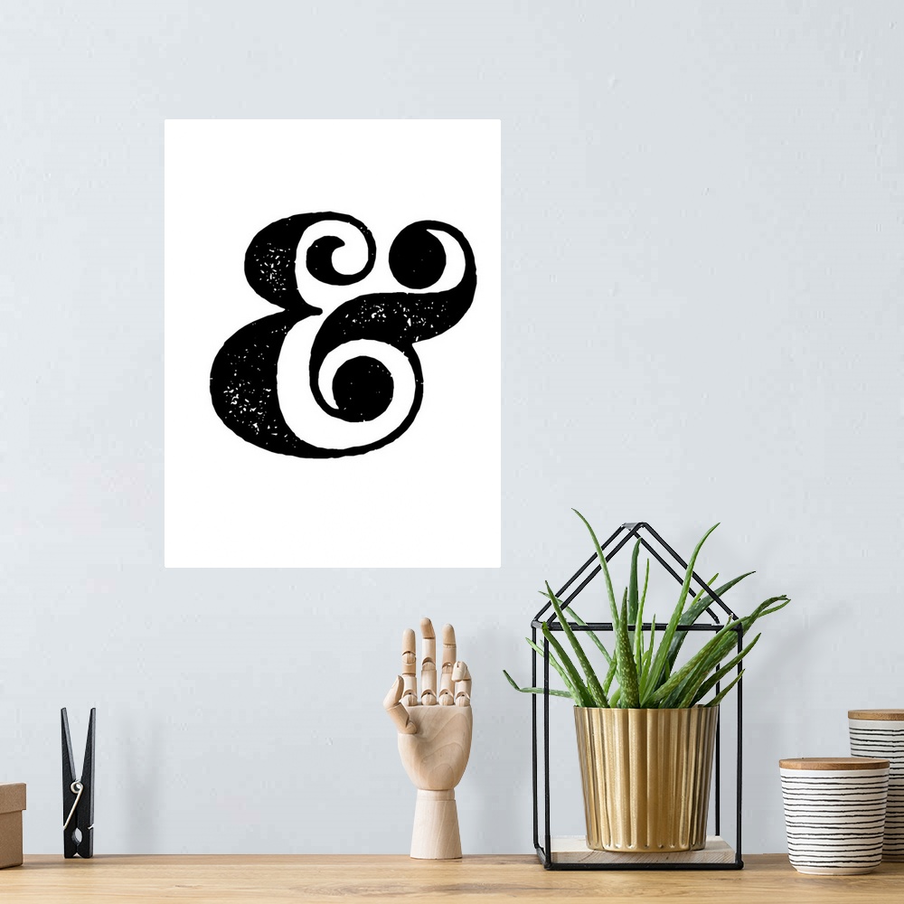A bohemian room featuring Ampersand Poster White