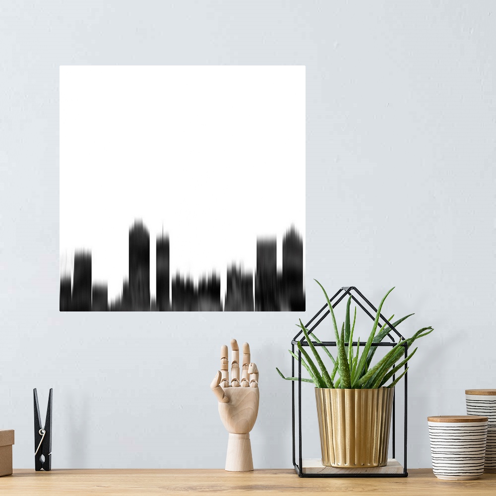 A bohemian room featuring Atlanta City Skyline