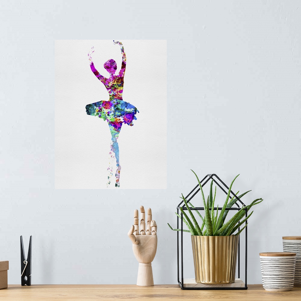 A bohemian room featuring Ballerina Watercolor I