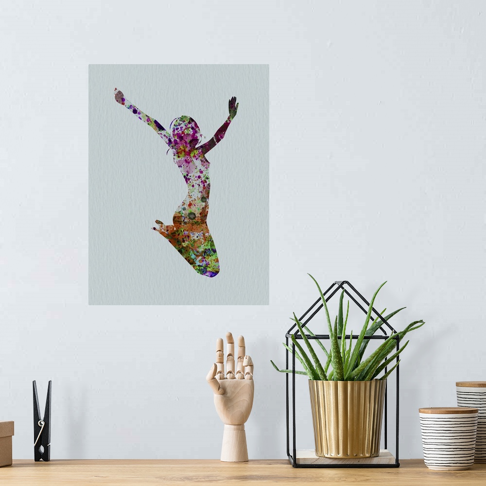 A bohemian room featuring Dancer Watercolor V