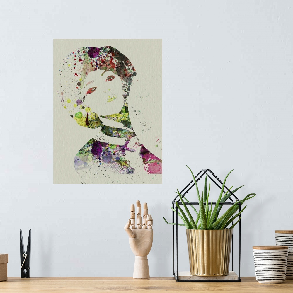 A bohemian room featuring Dancer Watercolor VII