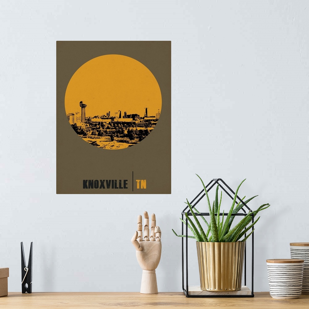 A bohemian room featuring Knoxville Circle Poster II