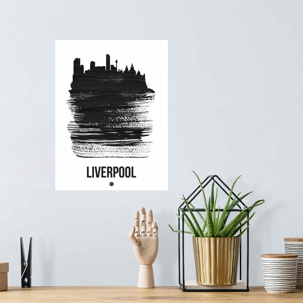 A bohemian room featuring Liverpool Skyline