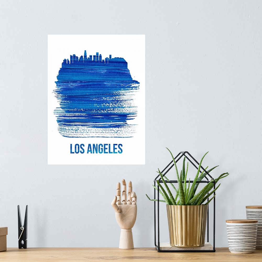 A bohemian room featuring Los Angeles Skyline