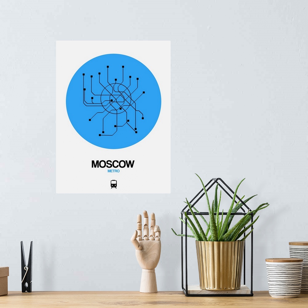 A bohemian room featuring Moscow Blue Subway Map