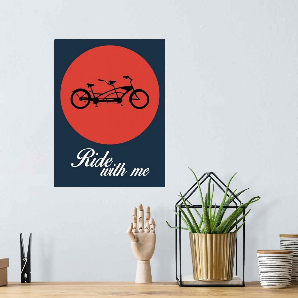 A bohemian room featuring Ride With Me Poster I