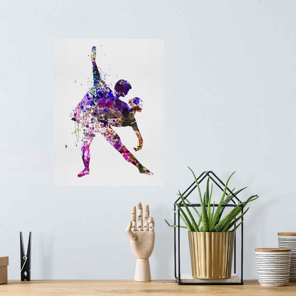 A bohemian room featuring Romantic Ballet Watercolor IV