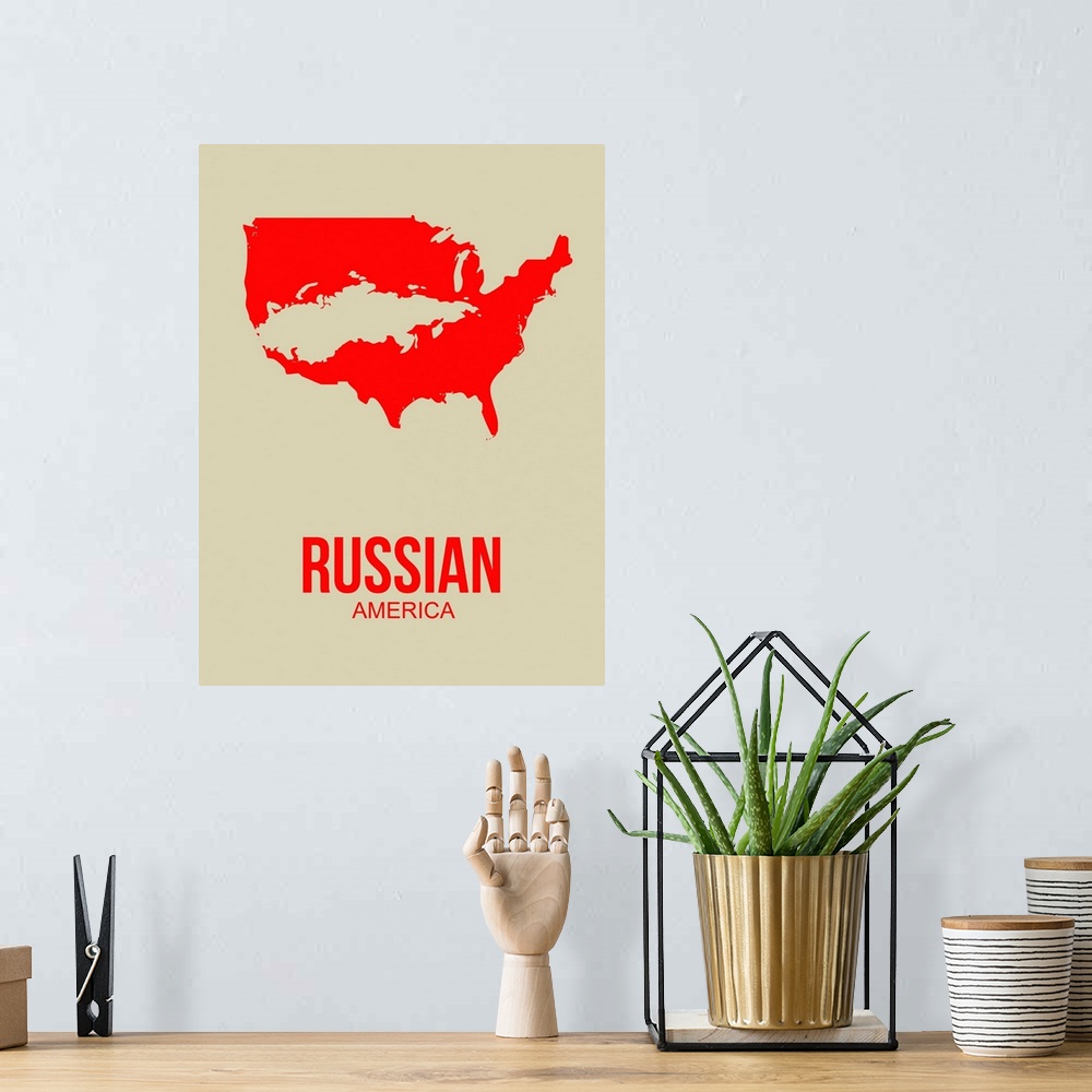 A bohemian room featuring Russian America Poster I