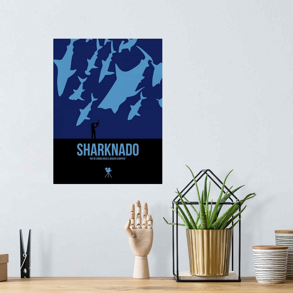 A bohemian room featuring Sharknado