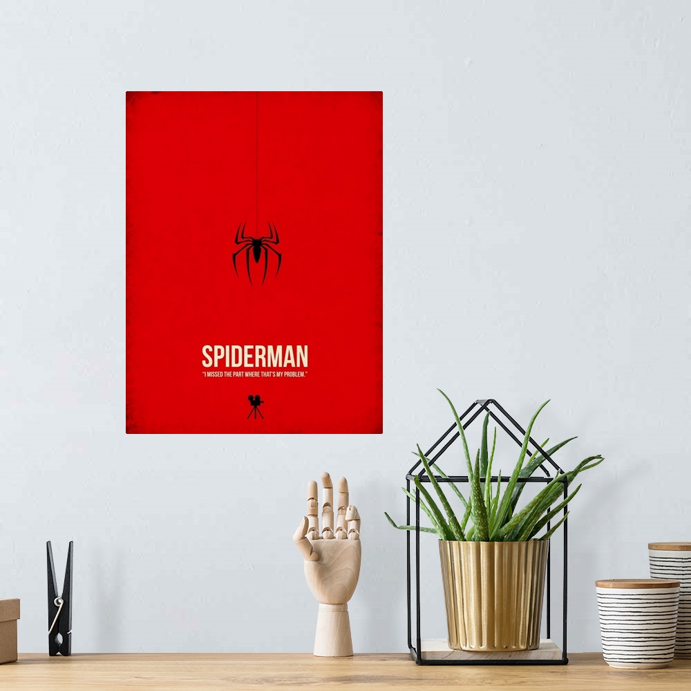 A bohemian room featuring Spiderman