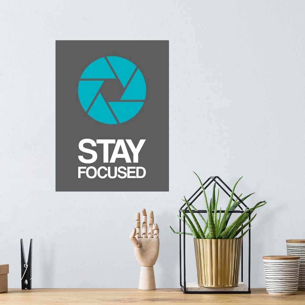 A bohemian room featuring Stay Focused Circle Poster IV