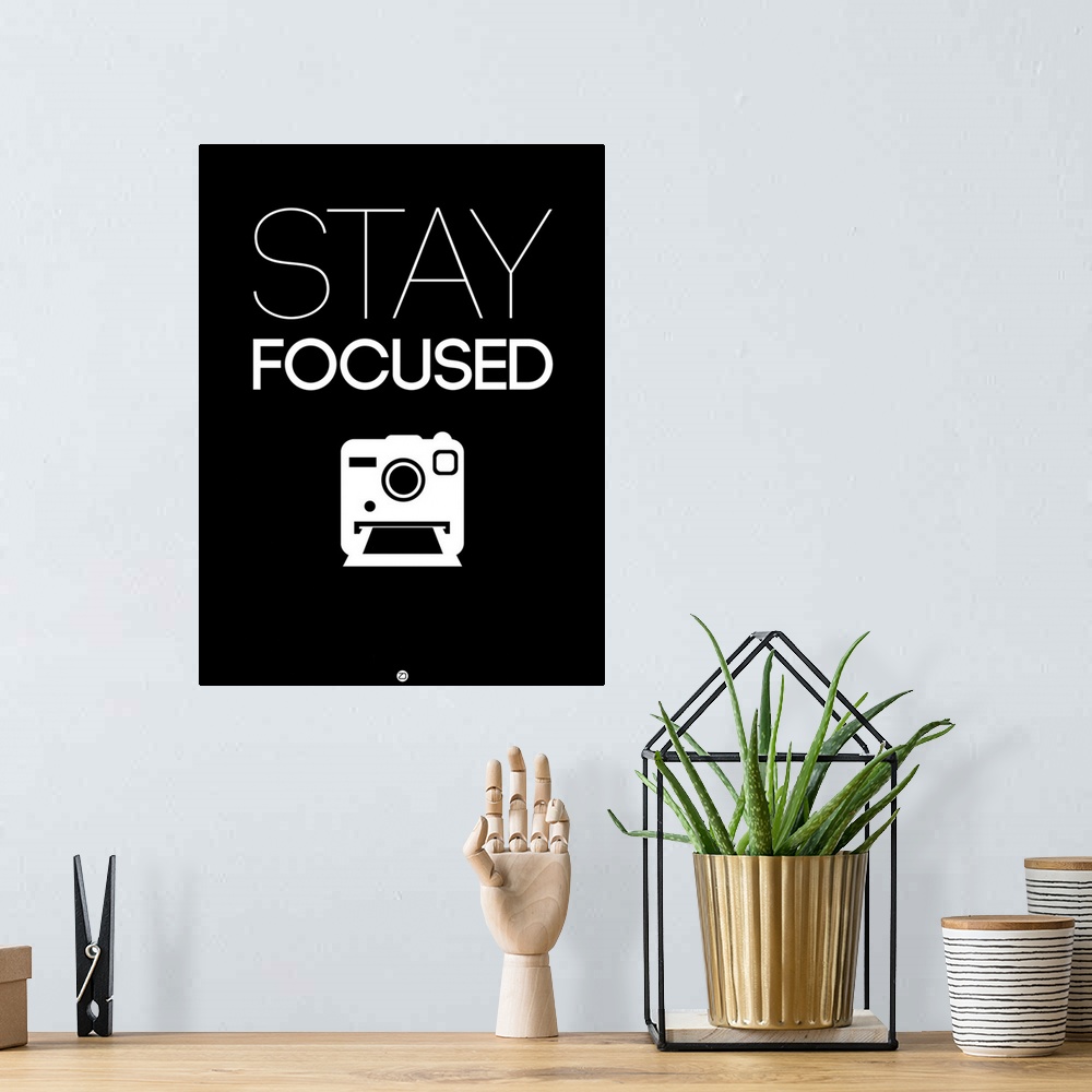 A bohemian room featuring Stay Focused Poster I
