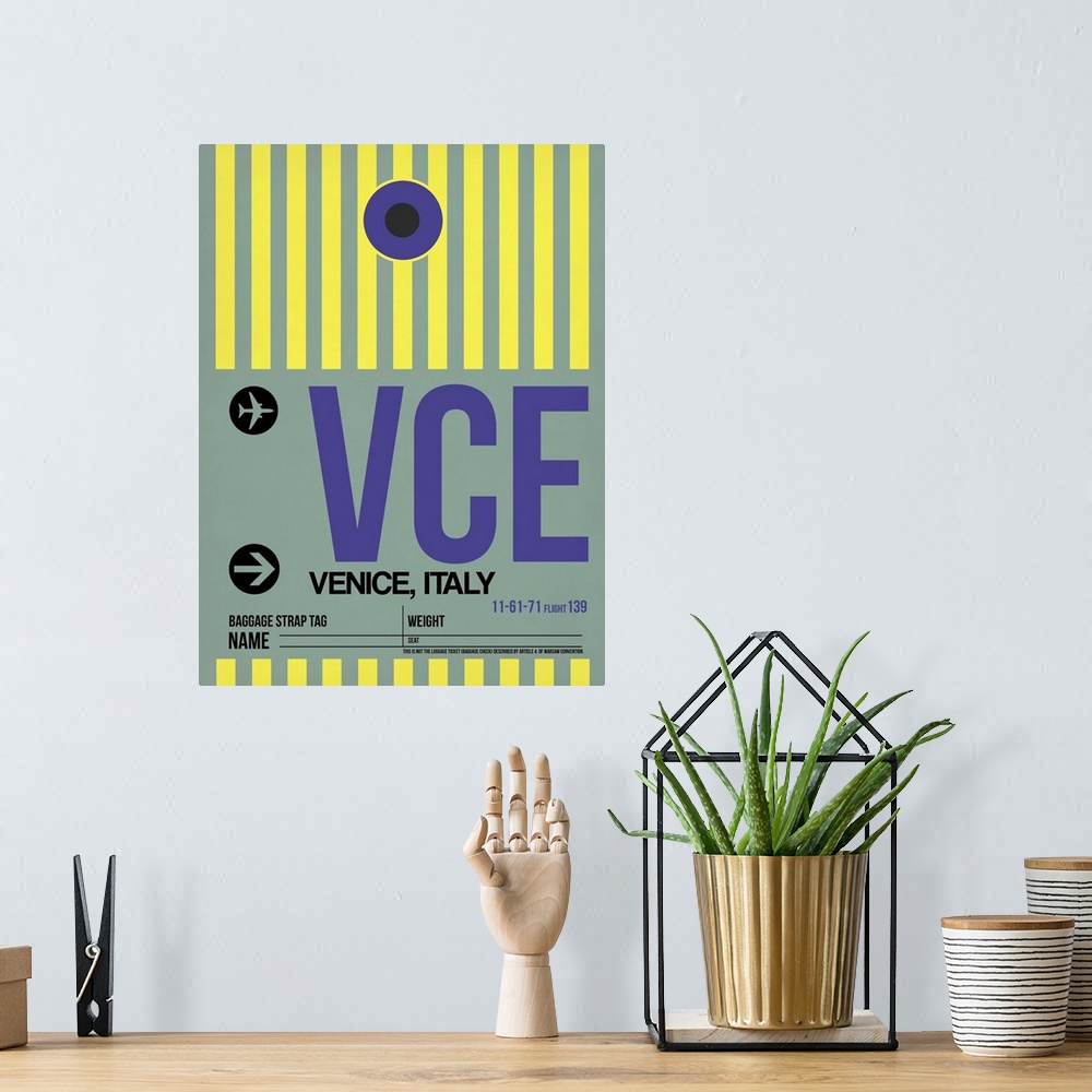 A bohemian room featuring VCE Venice Luggage Tag I