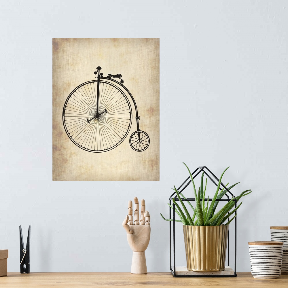 A bohemian room featuring Vintage Bicycle