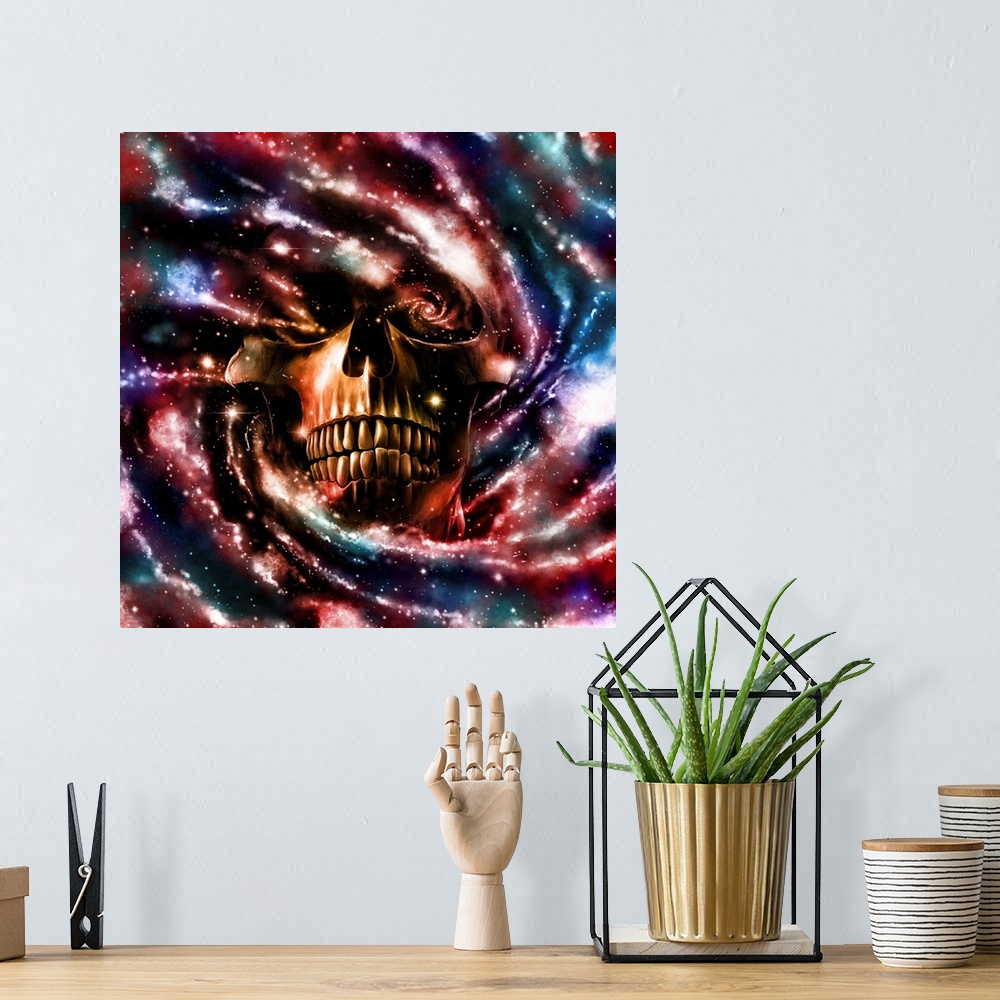 A bohemian room featuring Space Skull II