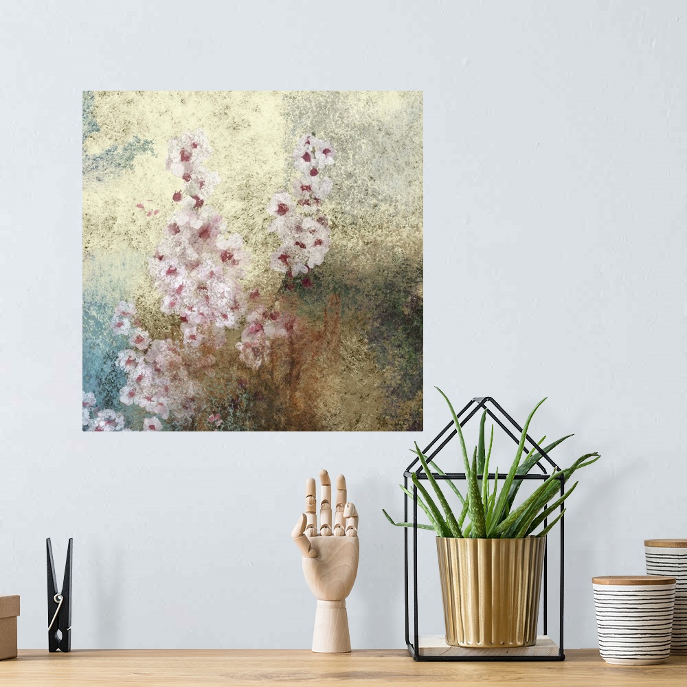 A bohemian room featuring Cherry Blossoms II