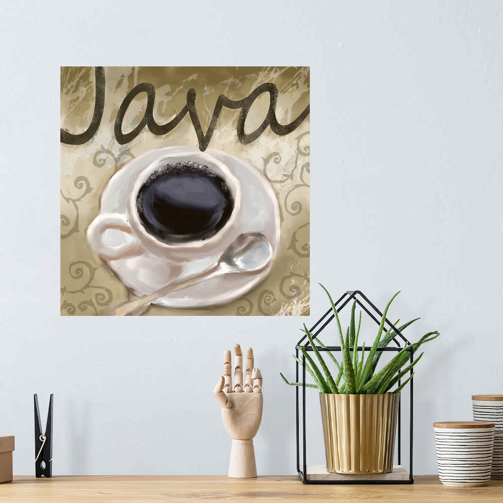 A bohemian room featuring Java