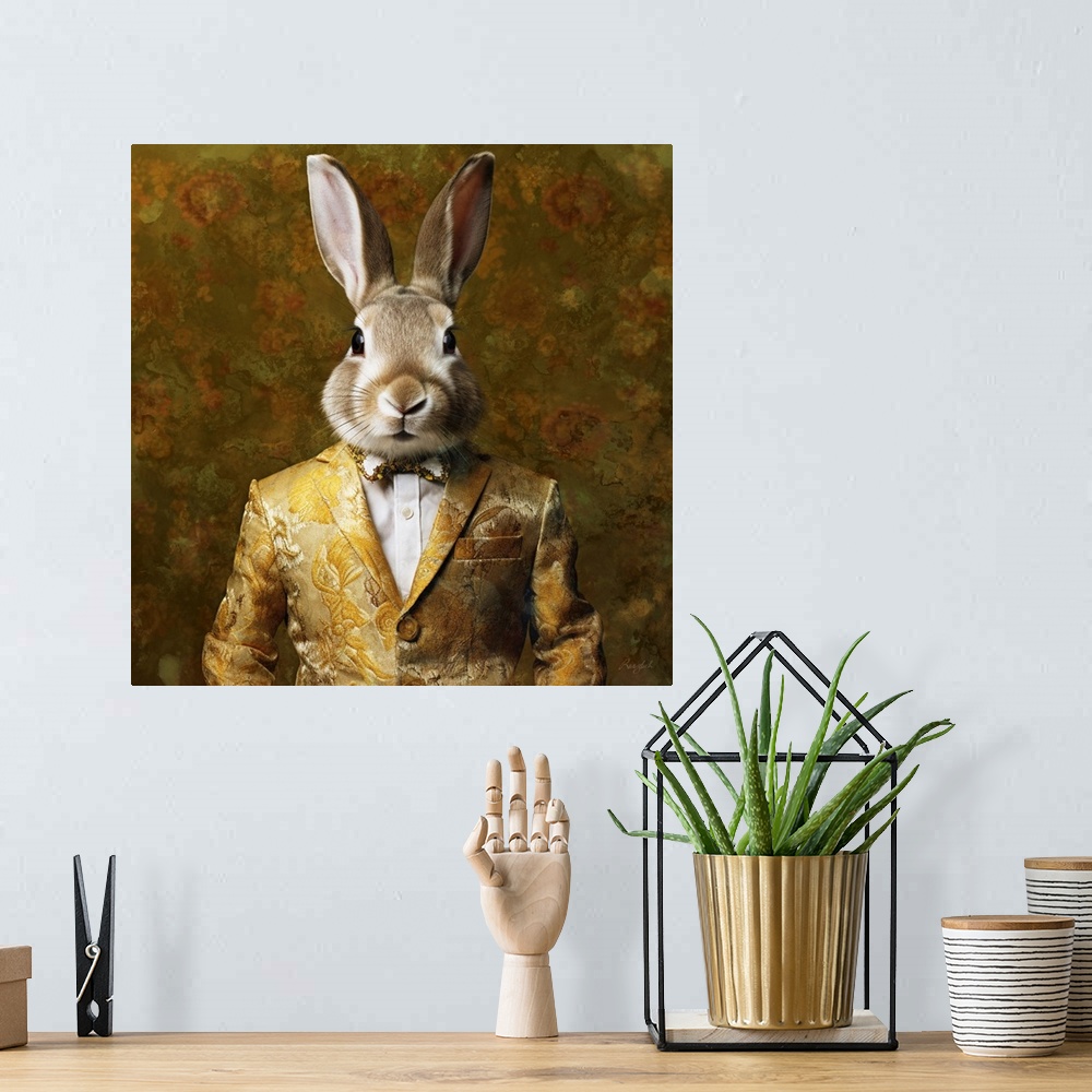 A bohemian room featuring Mr. Rabbit 2