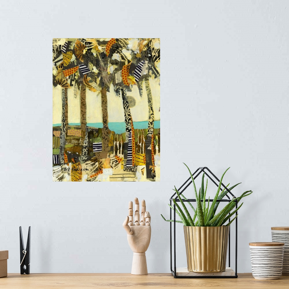 A bohemian room featuring Sunset Palms