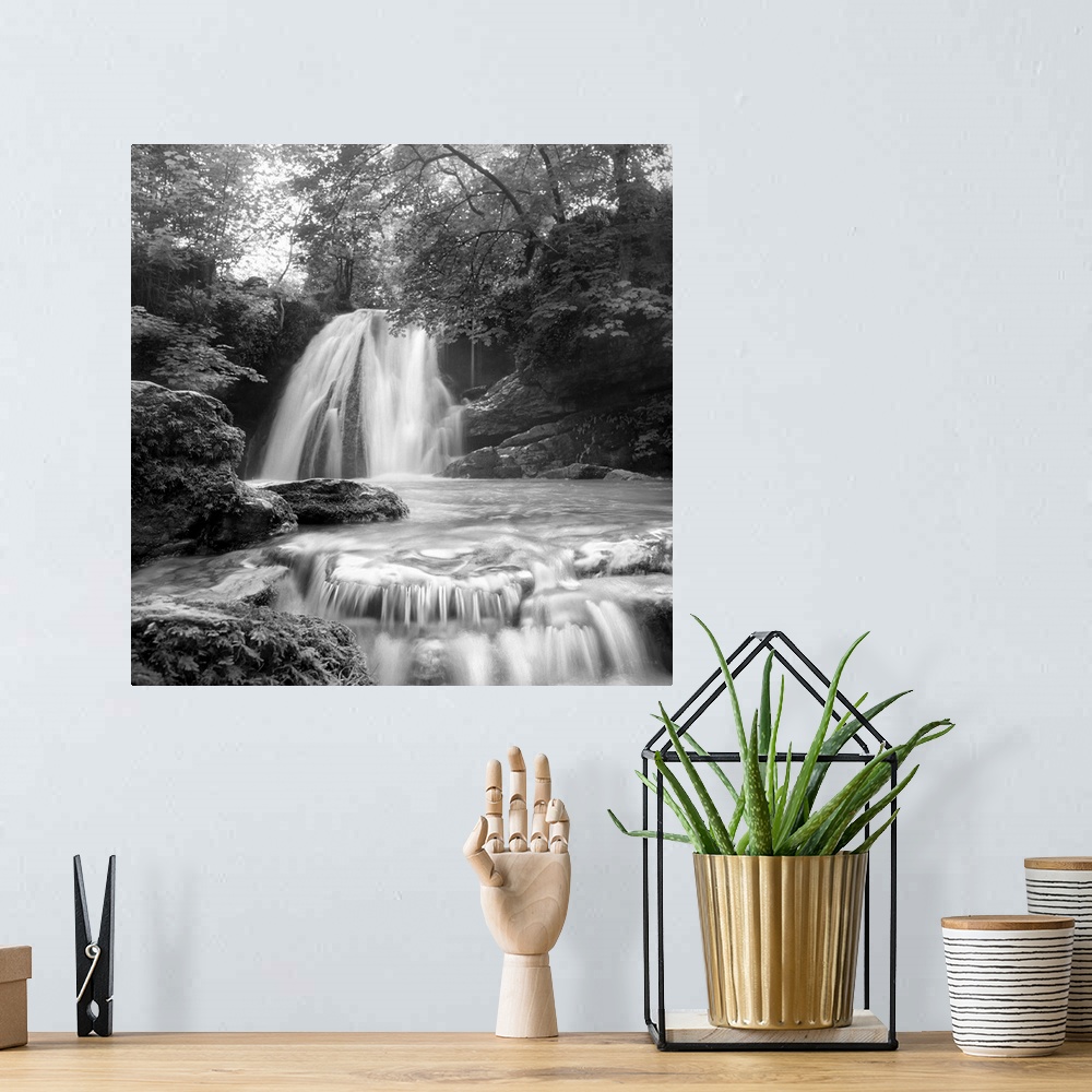 A bohemian room featuring Waterfall
