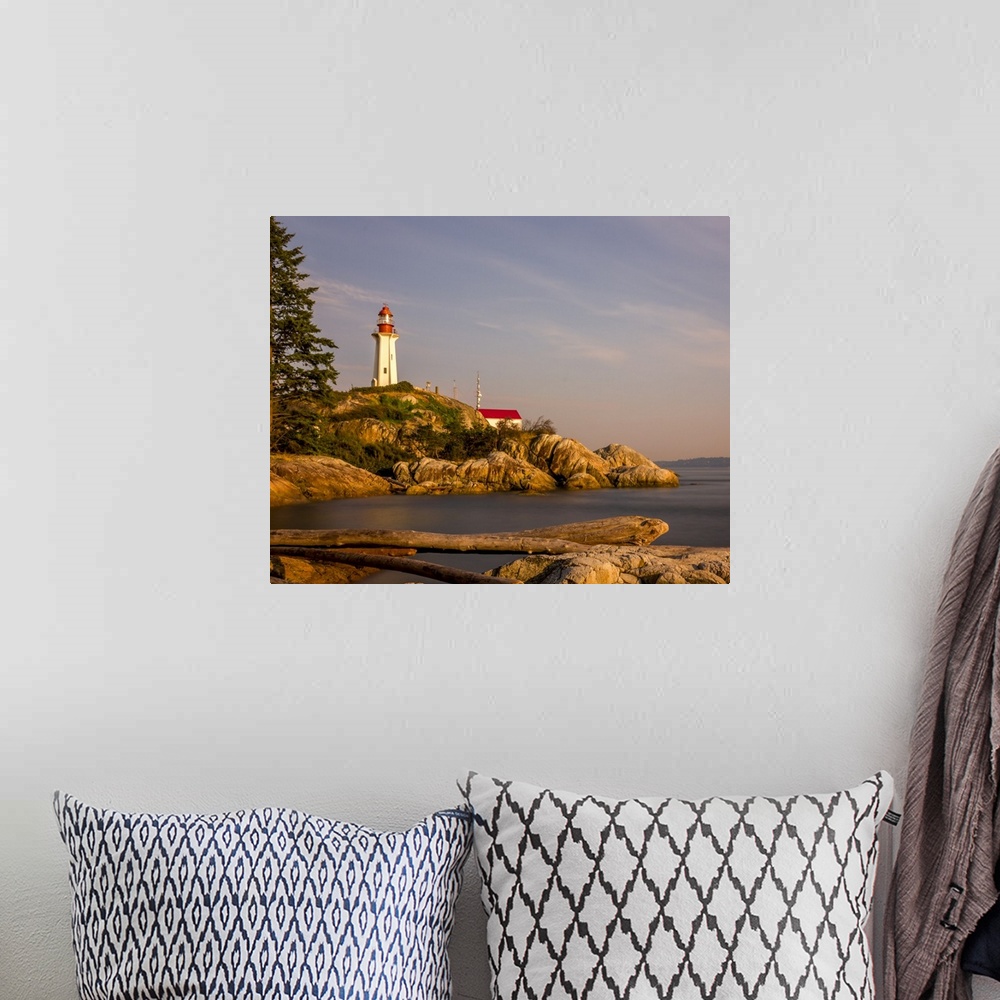A bohemian room featuring Sunset at Lighthouse Park, West Vancouver, British Columbia, Canada